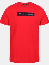 Regatta Mens Cline VI Established T-Shirt - True Red