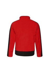 Regatta Mens Contrast Fleece Jacket (Classic Red/Black)