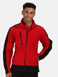 Regatta Mens Contrast Fleece Jacket (Classic Red/Black)