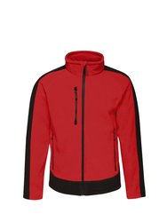 Regatta Mens Contrast Fleece Jacket (Classic Red/Black) - Classic Red/Black