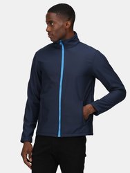 Regatta Mens Eco Ablaze Soft Shell Jacket (Navy/French Blue)