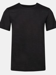 Regatta Mens Fingal Edition Marl T-Shirt - Black Marl