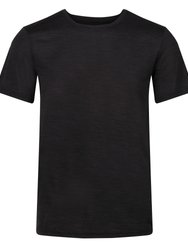 Regatta Mens Fingal Edition Marl T-Shirt - Black Marl