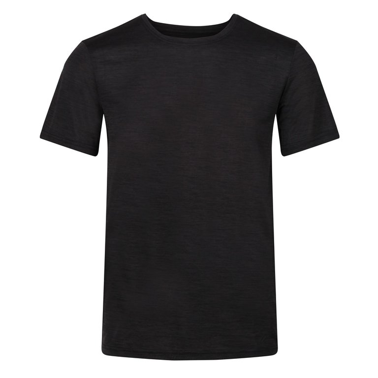 Regatta Mens Fingal Edition Marl T-Shirt - Black Marl