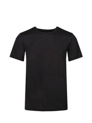 Regatta Mens Fingal Edition Marl T-Shirt - Black Marl