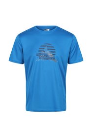 Regatta Mens Fingal Slogan Mountain T-Shirt - Imperial Blue