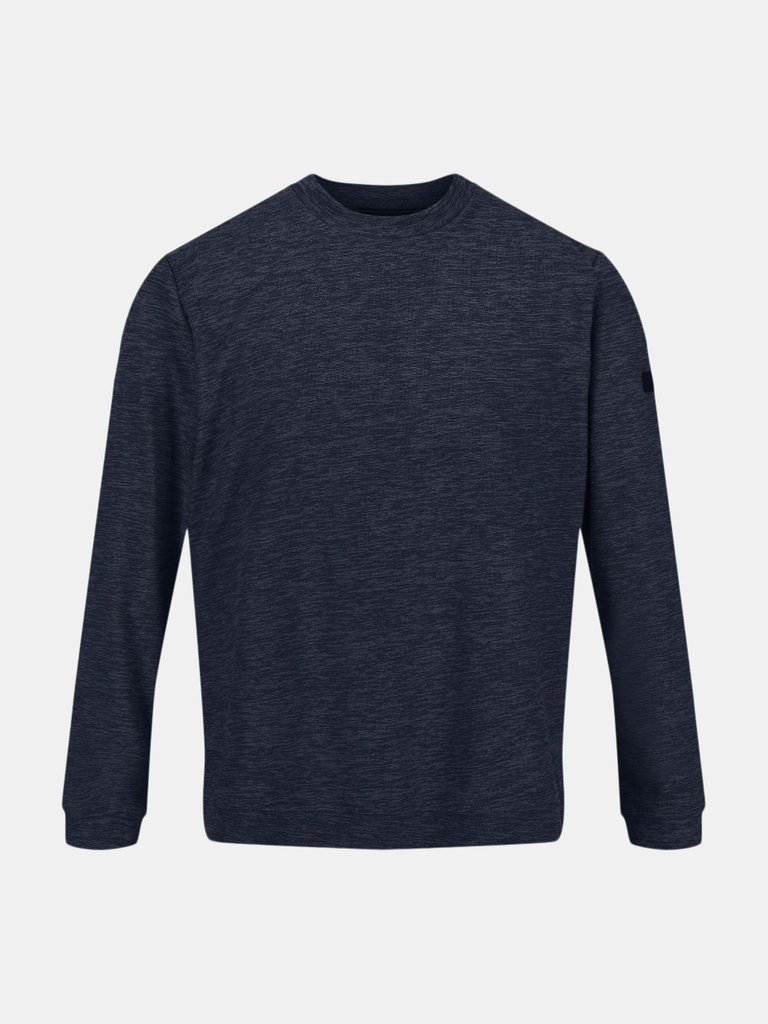 Regatta Mens Leith Lightweight Sweatshirt - Navy/Black Marl