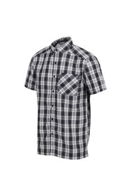 Regatta Mens Mindano VI Checked Short-Sleeved Shirt