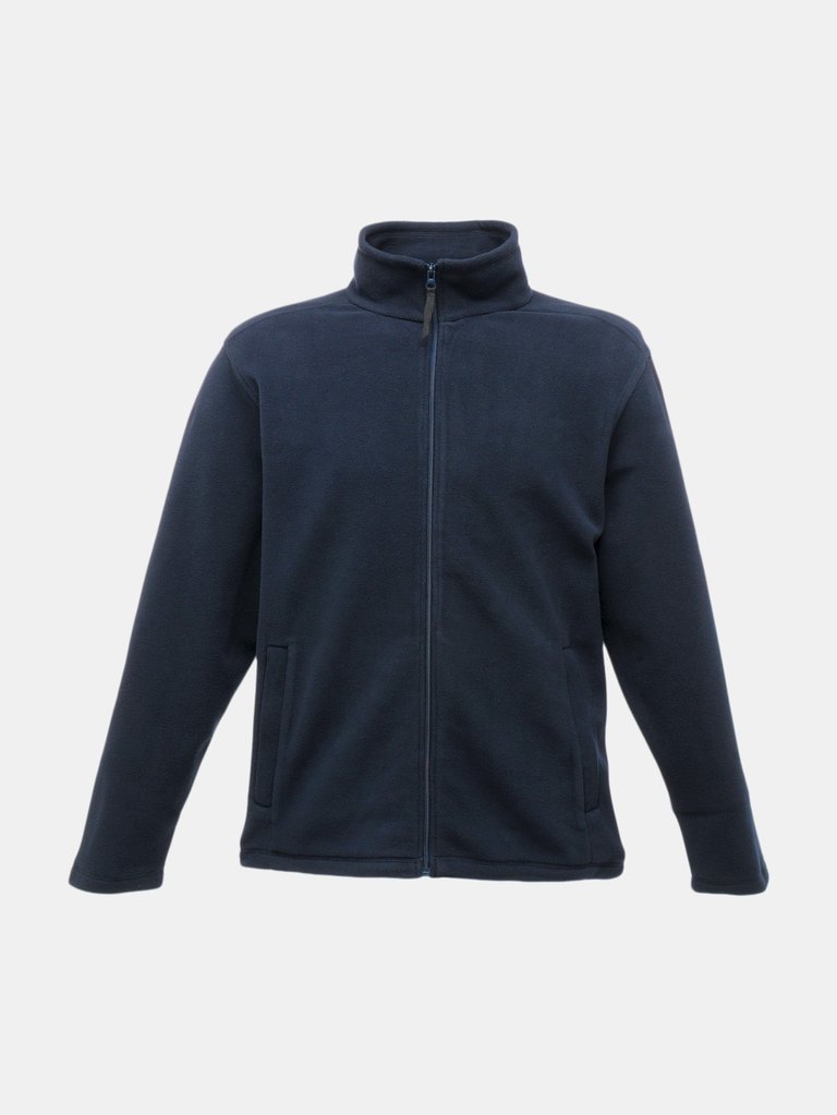 Regatta Mens Plain Micro Fleece Full Zip Jacket (Layer Lite) - Dark Navy