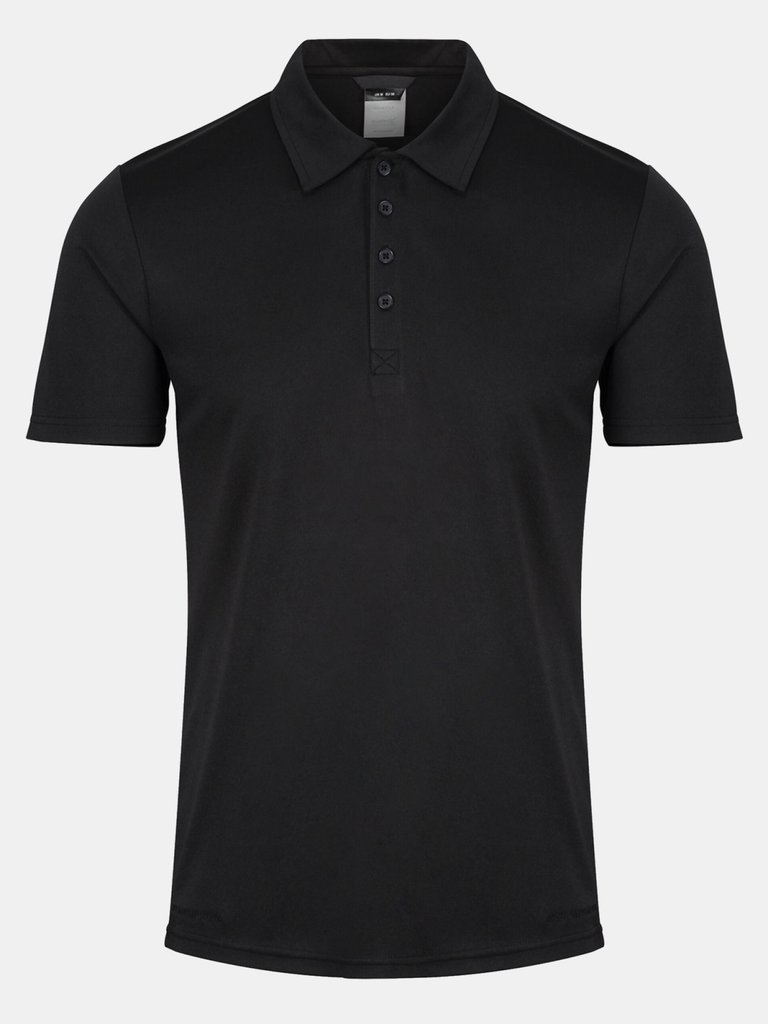 Regatta Mens Recycled Polo Shirt (Black) - Black