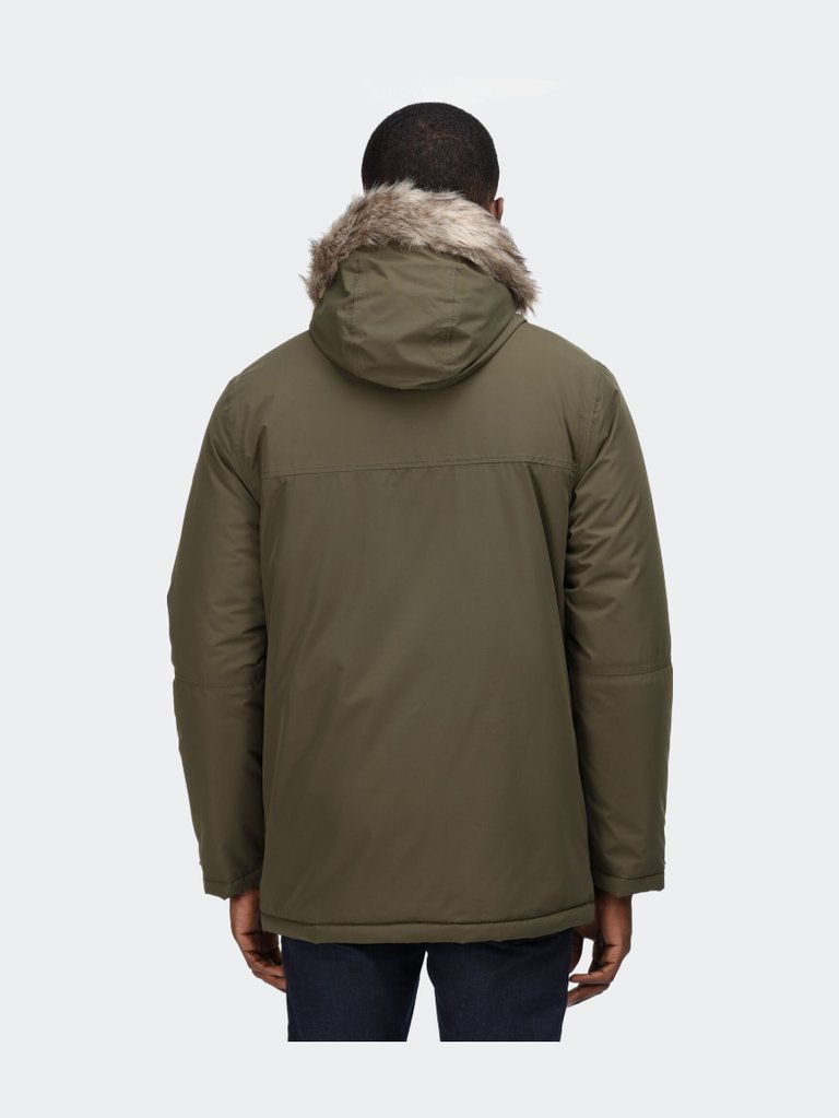 Regatta Mens Volter Waterproof Insulated Parka (Dark Khaki)