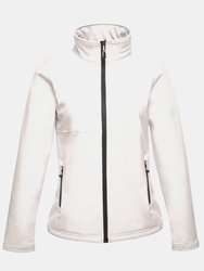 Regatta Professional Womens/Ladies Octagon II Waterproof Softshell Jacket - White/light steel