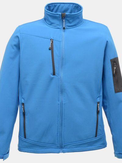 Regatta Regatta Standout Mens Arcola 3 Layer Waterproof And Breathable Softshell Jacket (French Blue/Seal Gray) product