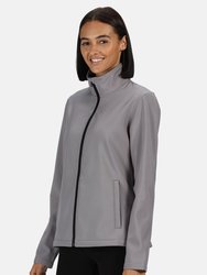 Regatta Womens/Ladies Ablaze Printable Softshell Jacket - Rock Grey/Black - Rock Grey/Black