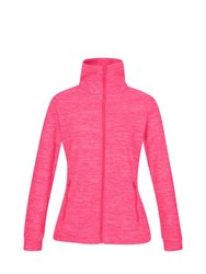 Regatta Womens/Ladies Everleigh Marl Full Zip Fleece Jacket - Neon pink