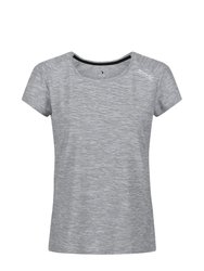 Regatta Womens/Ladies Limonite V T-Shirt - Cyberspace Grey