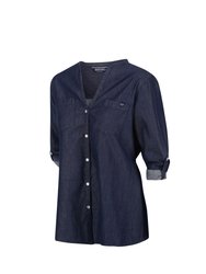 Regatta Womens/Ladies Malaya Denim Look Lightweight Long-Sleeved Shirt