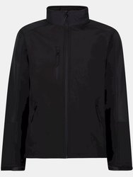 Reid Mens Softshell Wind Resistant Water Repellent Jacket - Black