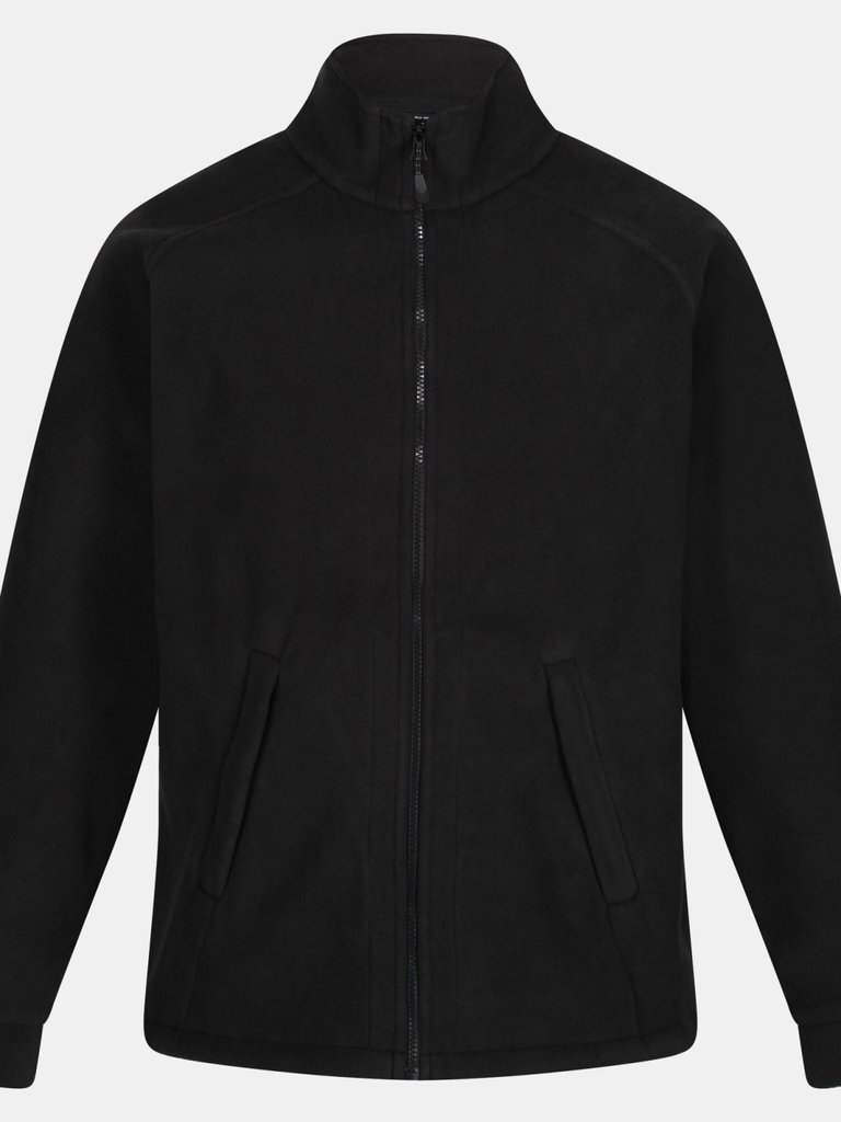 Sigma Symmetry Heavyweight Anti-Pill Fleece Jacket, 380 gsm - Black - Black
