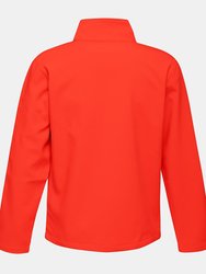 Standout Mens Ablaze Printable Soft Shell Jacket - Classic Red/Black