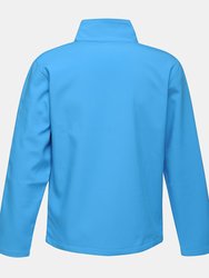 Standout Mens Ablaze Printable Soft Shell Jacket (French Blue/Navy)