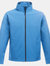 Standout Mens Ablaze Printable Soft Shell Jacket (French Blue/Navy)