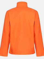 Standout Mens Ablaze Printable Soft Shell Jacket - Magma Orange/Black