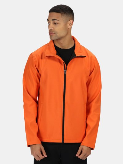 Regatta Standout Mens Ablaze Printable Soft Shell Jacket - Magma Orange/Black product