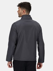 Standout Mens Ablaze Printable Soft Shell Jacket - Seal Gray/Black