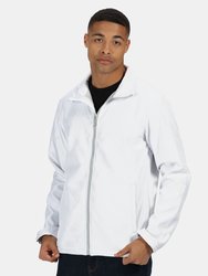 Standout Mens Ablaze Printable Soft Shell Jacket (White/Light Steel) - White/Light Steel