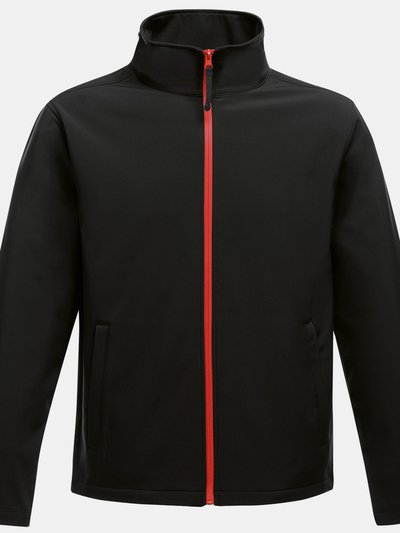 Regatta Standout Mens Ablaze Printable Softshell Jacket - Black/Classic Red product