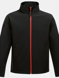 Standout Mens Ablaze Printable Softshell Jacket - Black/Classic Red - Black/Classic Red