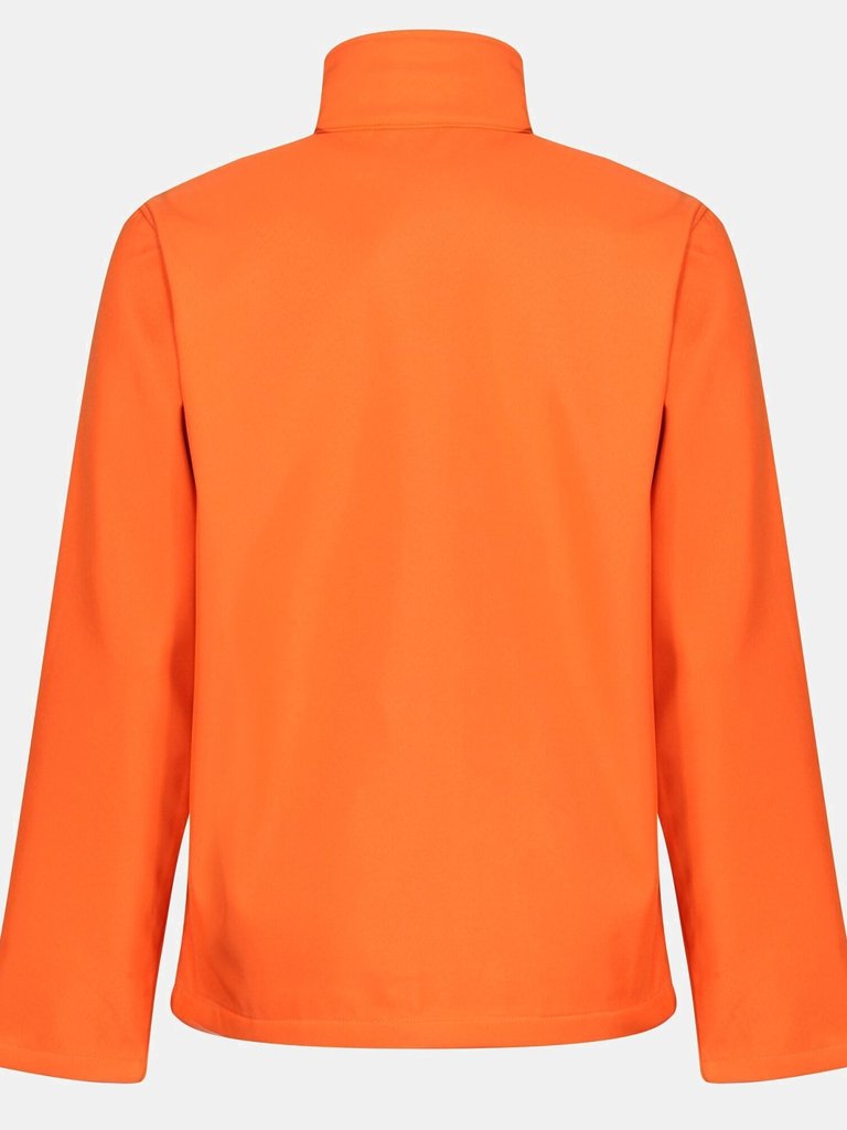 Standout Mens Ablaze Printable Softshell Jacket - Magma Orange
