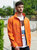 Standout Mens Ablaze Printable Softshell Jacket - Magma Orange