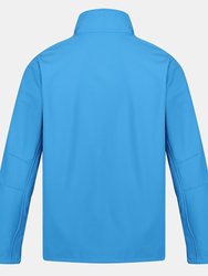 Standout Mens Arcola 3 Layer Softshell Jacket Waterproof And Breathable - French Blue / Seal Grey