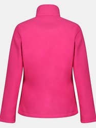 Standout Womens/Ladies Ablaze Printable Soft Shell Jacket - Hot Pink/Black