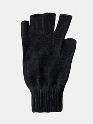 Unisex Fingerless Mitts/Gloves - Navy - Navy