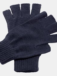 Unisex Fingerless Mitts/Gloves - Navy