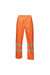 Unisex Hi Vis Pro Reflective Packaway Work Over Trousers - Orange - Orange