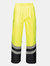 Unisex Hi Vis Pro Reflective Work Over Trousers - Yellow/Navy - Yellow/Navy