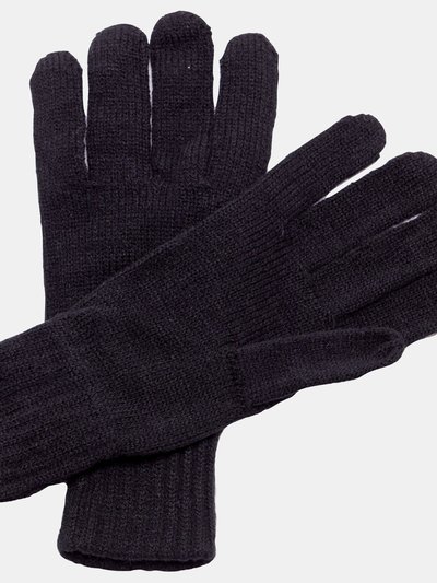 Regatta Unisex Knitted Winter Gloves - Black product