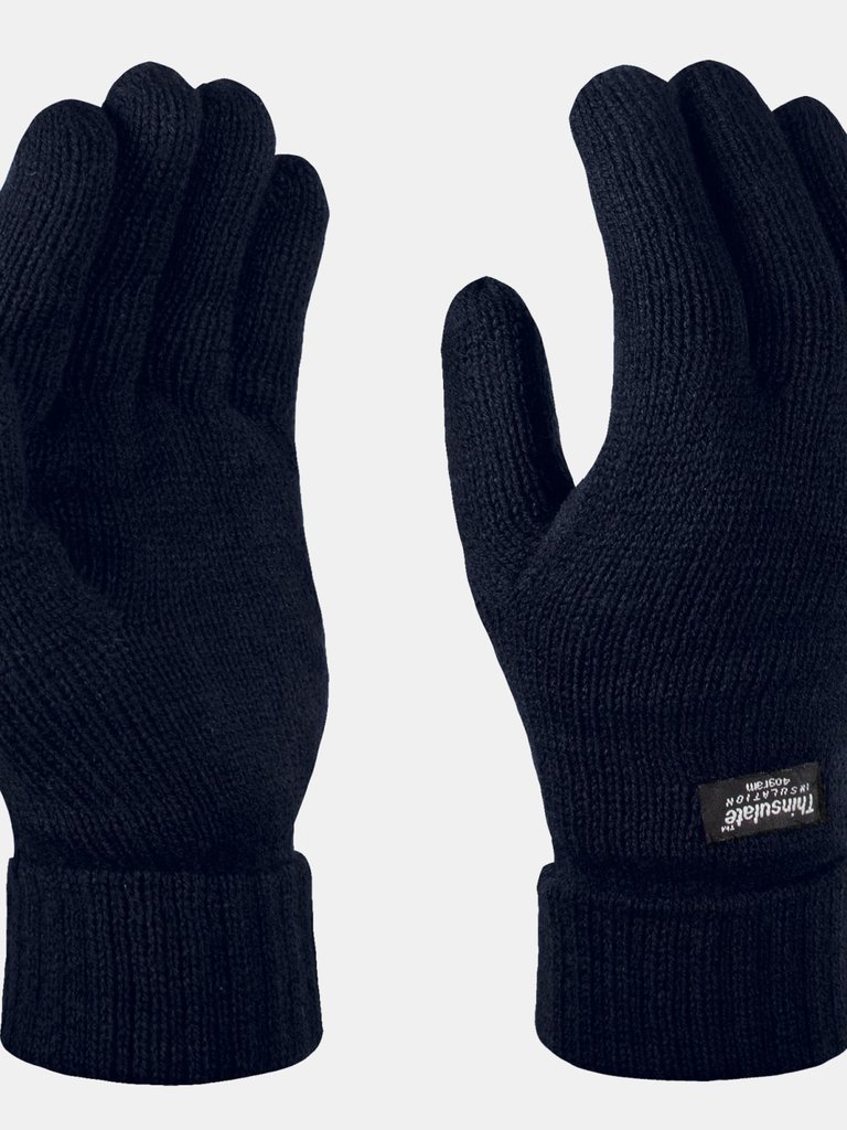 Unisex Thinsulate Thermal Winter Gloves - Navy - Navy