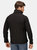Uproar Mens Softshell Wind Resistant Fleece Jacket - All Black 