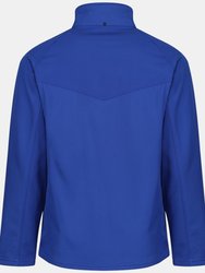 Uproar Mens Softshell Wind Resistant Fleece Jacket - Bright Royal Blue