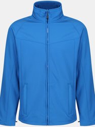 Uproar Mens Softshell Wind Resistant Fleece Jacket - Oxford Blue - Oxford Blue