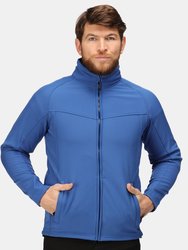 Uproar Mens Softshell Wind Resistant Fleece Jacket - Royal Blue