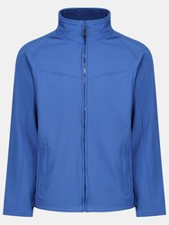 Uproar Mens Softshell Wind Resistant Fleece Jacket - Royal Blue - Royal Blue