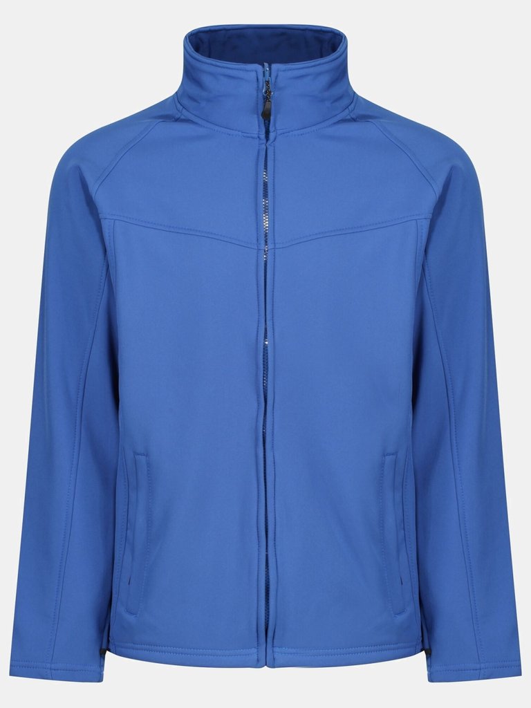 Uproar Mens Softshell Wind Resistant Fleece Jacket - Royal Blue - Royal Blue