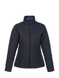 Womens Charleigh Quilted Insulated Jacket - Navy Tile - Navy Tile