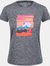 Womens Fingal VI Sunset T-Shirt - Navy Marl